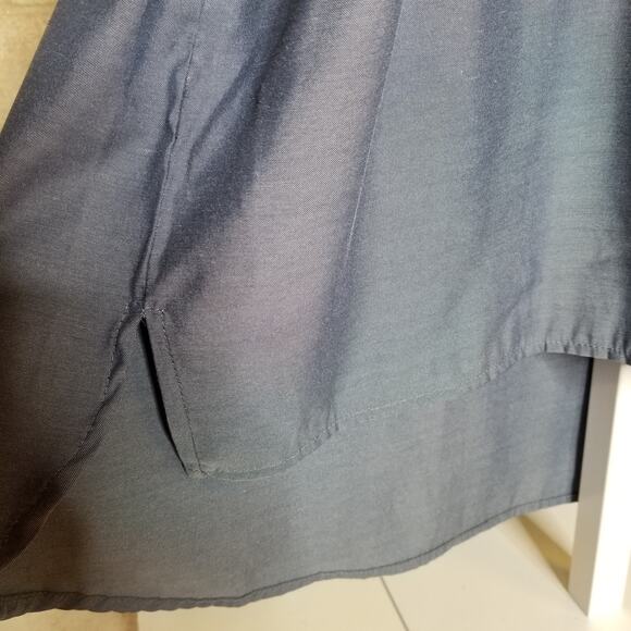 A Pea In The Pod Maternity Sleeveless Knit Chambray Combo Top Large - Picture 5 of 7